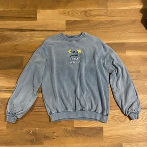 Urban outfitters blue “Thanks a Bunch” sweatshirt